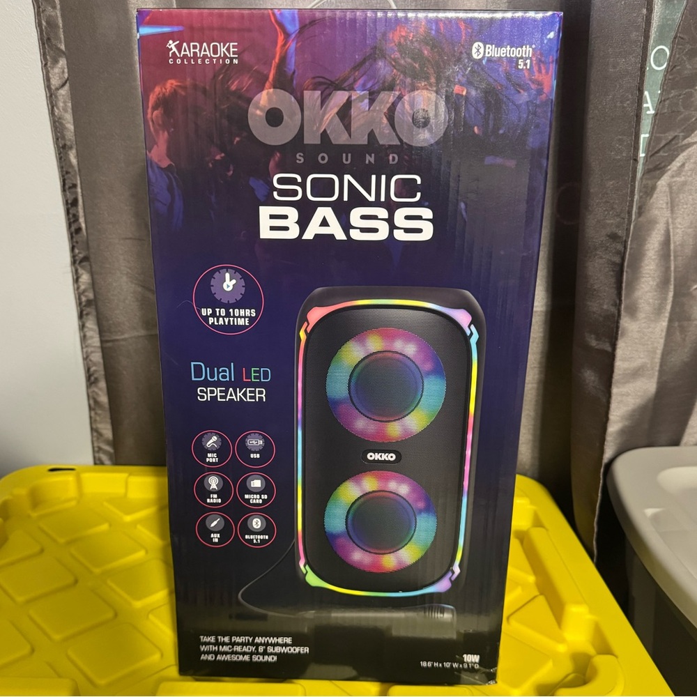 Okko LED Speaker with 10-Hour Playtime